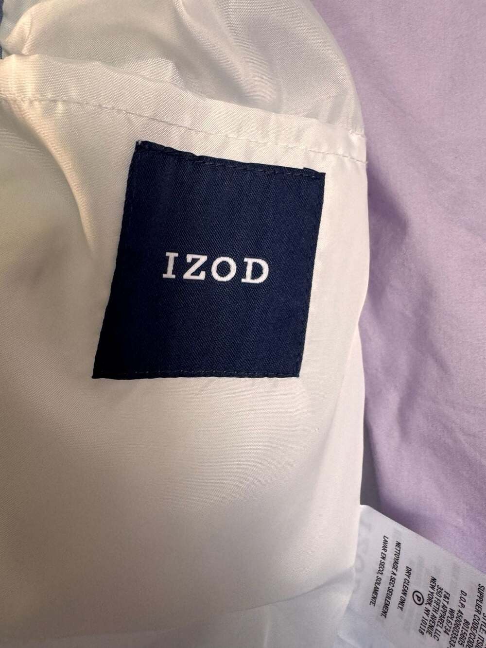 IZOD Boy's 3-Piece Suit Set Seersucker Blazer Size 12 Shirt 10/12 Pants 10 - Picture 8 of 8